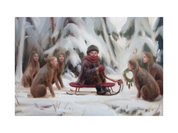 "Please Join us for the Winter Celebration" - Satin Print - Image 2