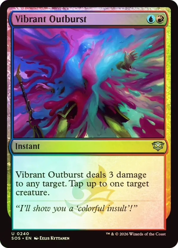 BLANK FOIL "Vibrant Outburst" Artist Proof